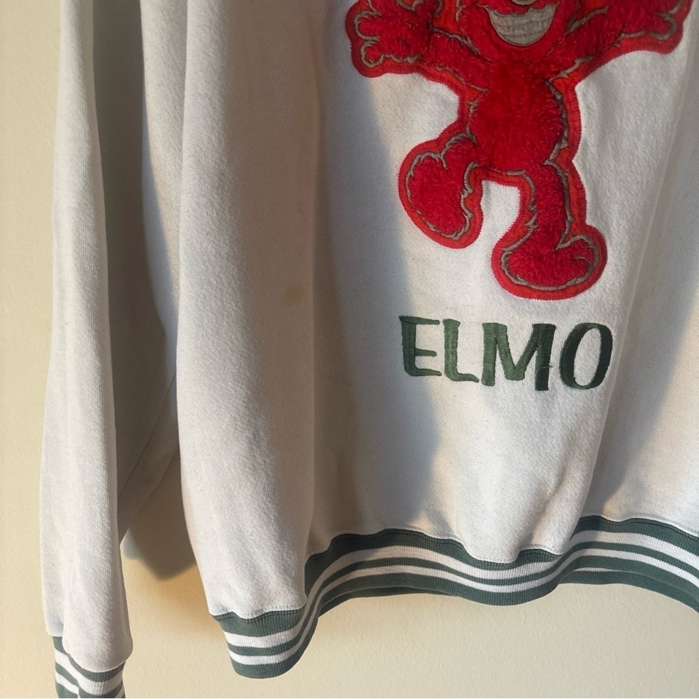 Sesame Street Elmo Crewneck Sweater - White and Red - Picture 3 of 7